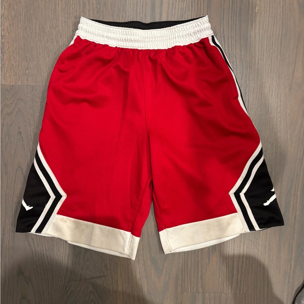 Nike Jordan Kids Red and Black Shorts